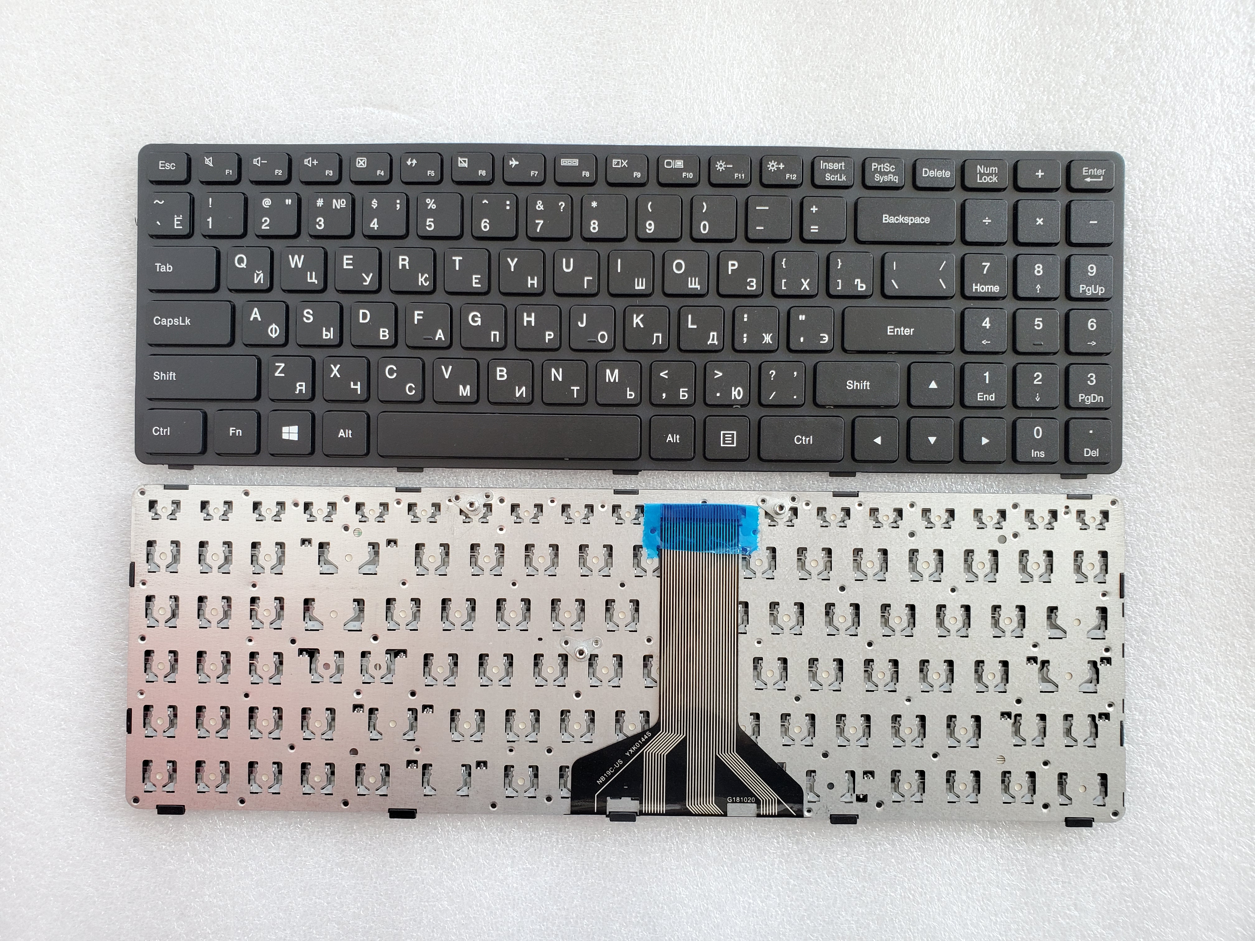 Picture of New Replacement Laptop Keyboard For LENOVO 100-15IBD long term BLACK FRAME BLACK (OEM) RU Layout